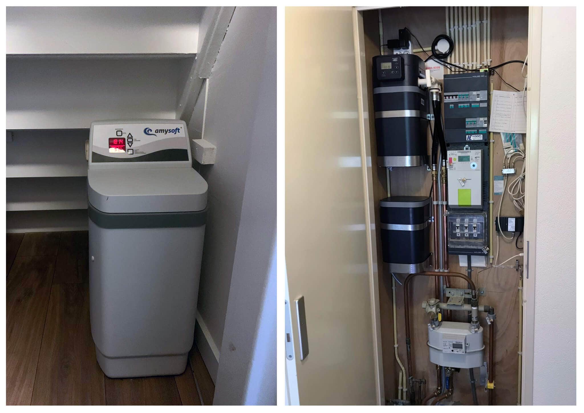 Gemak van Amysoft waterontharder