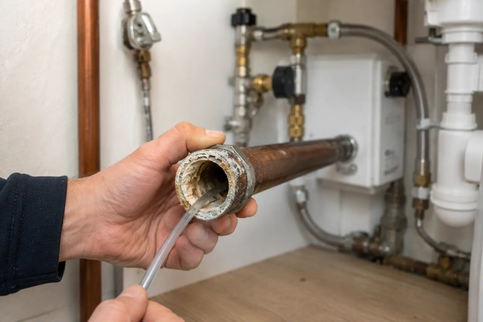 Waterleiding ontkalken